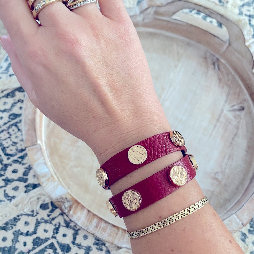 Tori Burch leather wrap bracelet - Picture 1 of 4